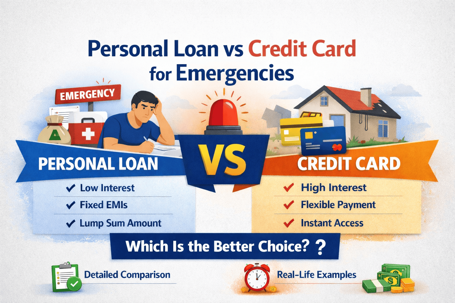 Personal Loan vs Credit Card for Emergencies: Which Is the Better Choice?