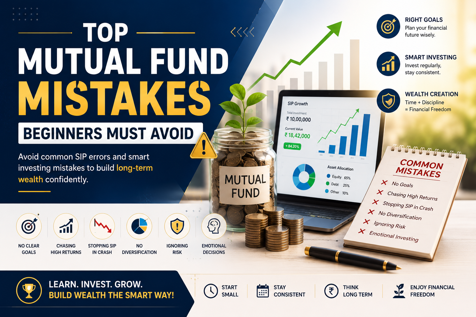 Top Mutual Fund Mistakes Beginners Must Avoid
